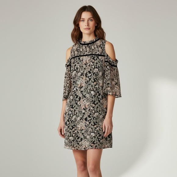 Soulmates Floral Cold Shoulder Dress – Size Medium - Picture 1 of 5